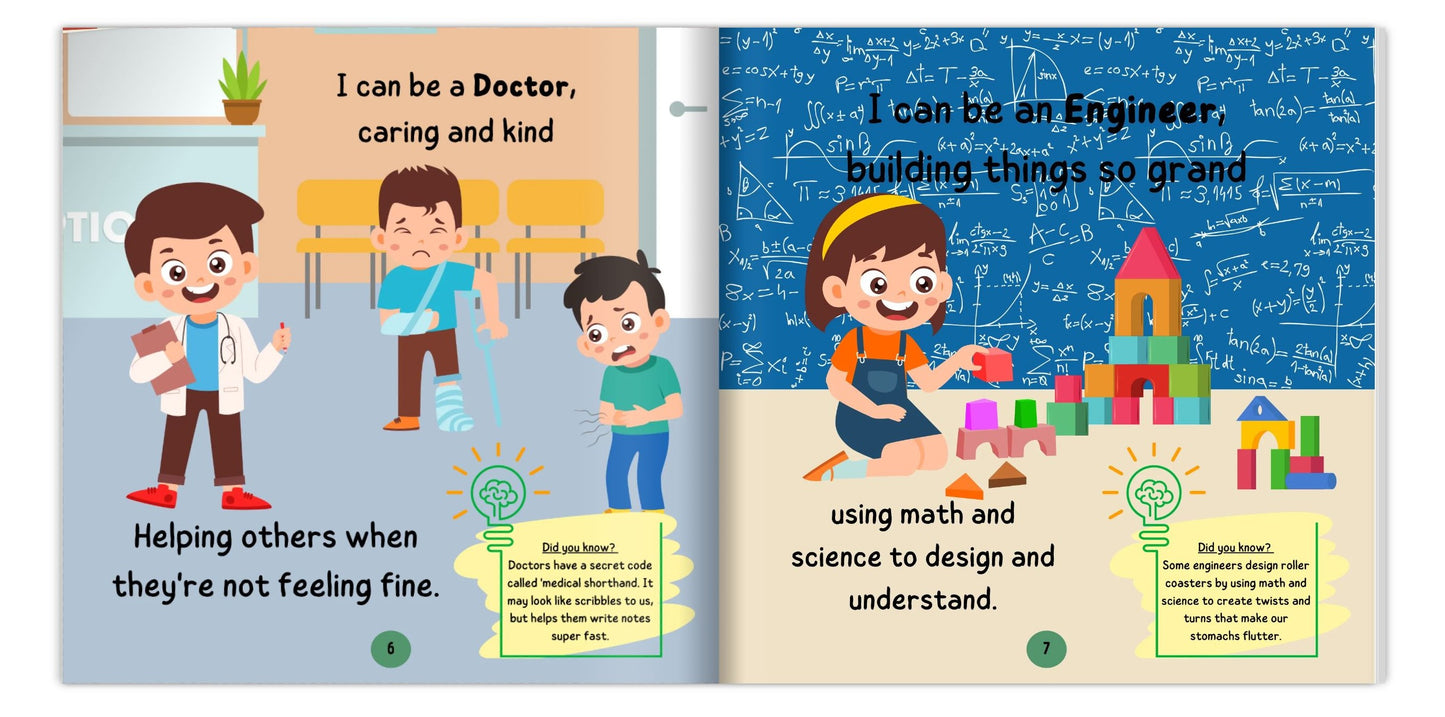 The ABC of who I Can Be - Personalised Children's Book