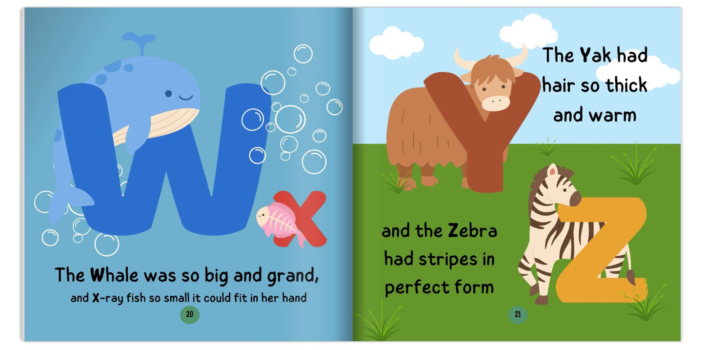 The Alphabet Zoo A - Z | Personalised Children's Book