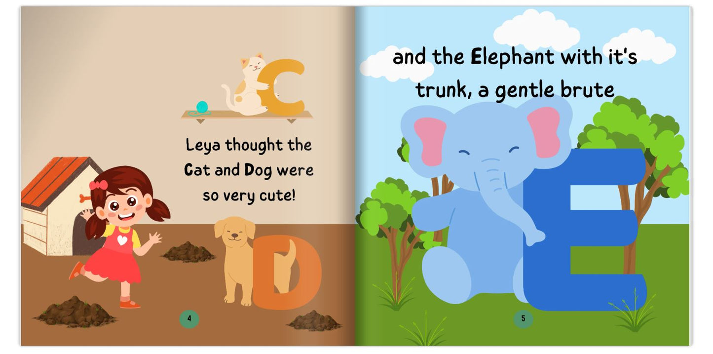 The Alphabet Zoo A - Z | Personalised Children's Book